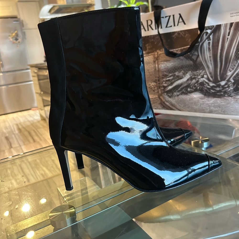 85mm Mirea Giuseppe Zanotti Black Heeled Boots - Picture 4 of 13